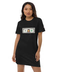 T-Shirt-Kleid aus organischer Baumwolle "Bibbs Dollar"