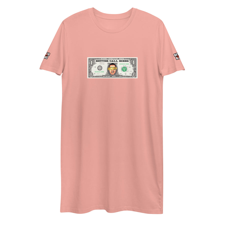 T-Shirt-Kleid aus organischer Baumwolle "Bibbs Dollar"