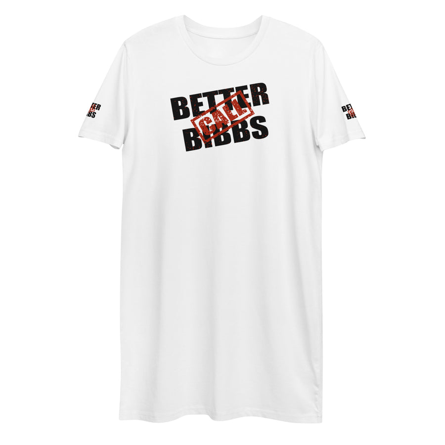 T-Shirt-Kleid aus organischer Baumwolle "Bibbs Stamp"