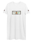 T-Shirt-Kleid aus organischer Baumwolle "Bibbs Dollar"