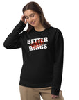 Unisex Bio-Pullover "Bibbs Stamp" Weiß