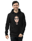 Umweltfreundlicher Unisex-Kapuzenpullover "Bibbs Face Stamp" Weiß
