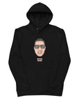 Umweltfreundlicher Unisex-Kapuzenpullover "Bibbs Face Stamp" Weiß