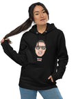 Umweltfreundlicher Unisex-Kapuzenpullover "Bibbs Face Stamp" Weiß