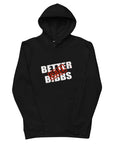 Umweltfreundlicher Unisex-Kapuzenpullover "Bibbs Stamp" Weiß