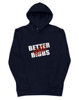 Umweltfreundlicher Unisex-Kapuzenpullover "Bibbs Stamp" Weiß