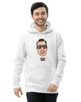 Umweltfreundlicher Unisex-Kapuzenpullover "Bibbs Face Stamp" Schwarz