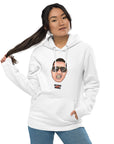 Umweltfreundlicher Unisex-Kapuzenpullover "Bibbs Face Stamp" Schwarz