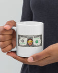 Weiße Tasse Bibbs Dollar