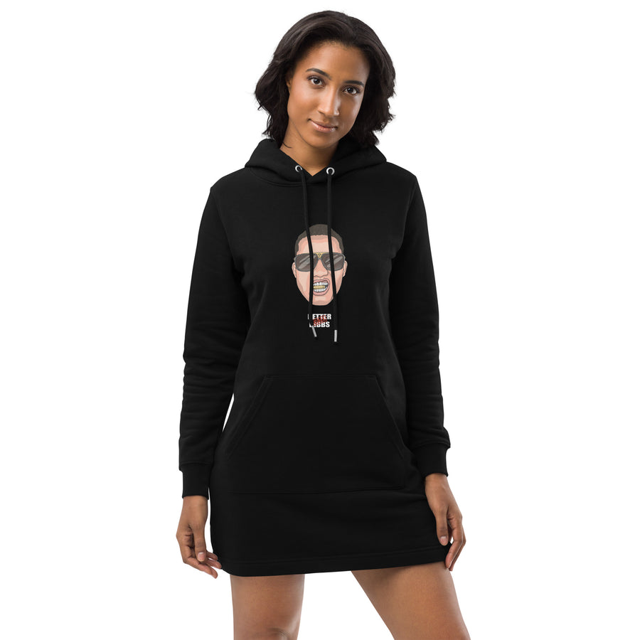 Hoodiekleid "Bibbs Face Stamp"