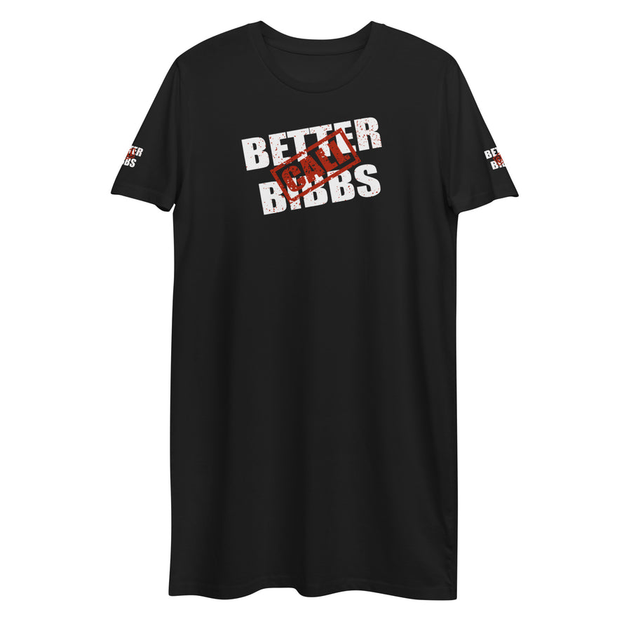 T-Shirt-Kleid aus organischer Baumwolle "Bibbs Stamp"