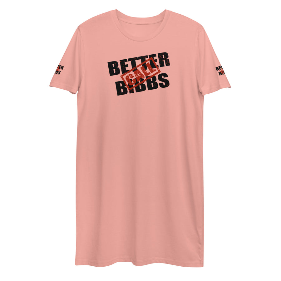 T-Shirt-Kleid aus organischer Baumwolle "Bibbs Stamp"