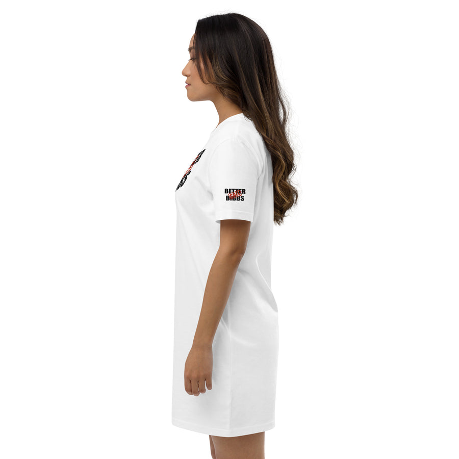 T-Shirt-Kleid aus organischer Baumwolle "Bibbs Stamp"