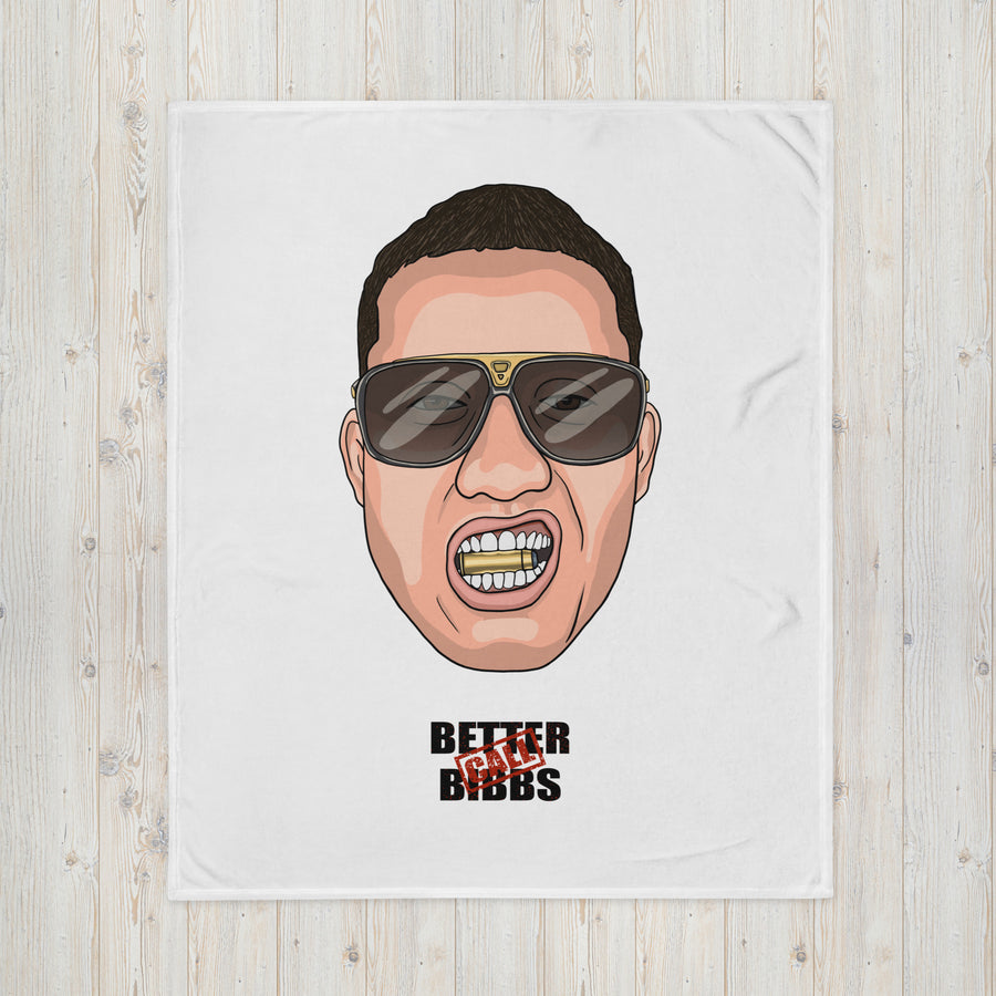 Blanket Bibbs Face Stamp White