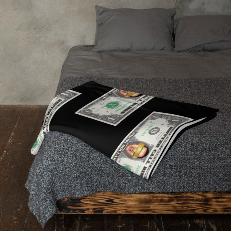 Blanket Bibbs Dollar Monogram Black