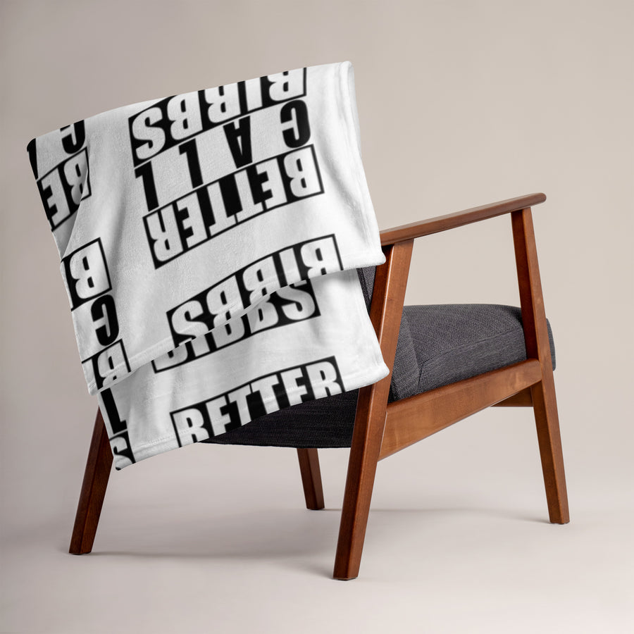 Blanket Bibbs SOW Monogram White