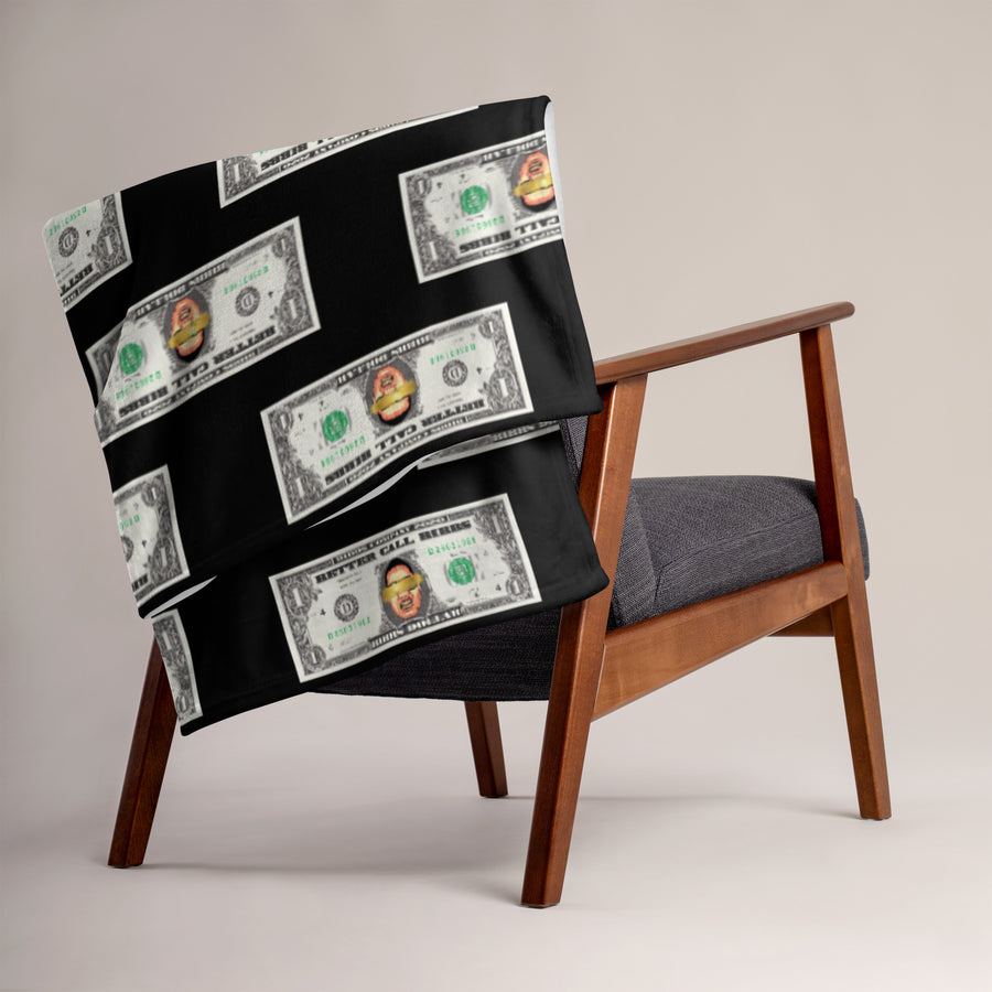 Blanket Bibbs Dollar Monogram Black