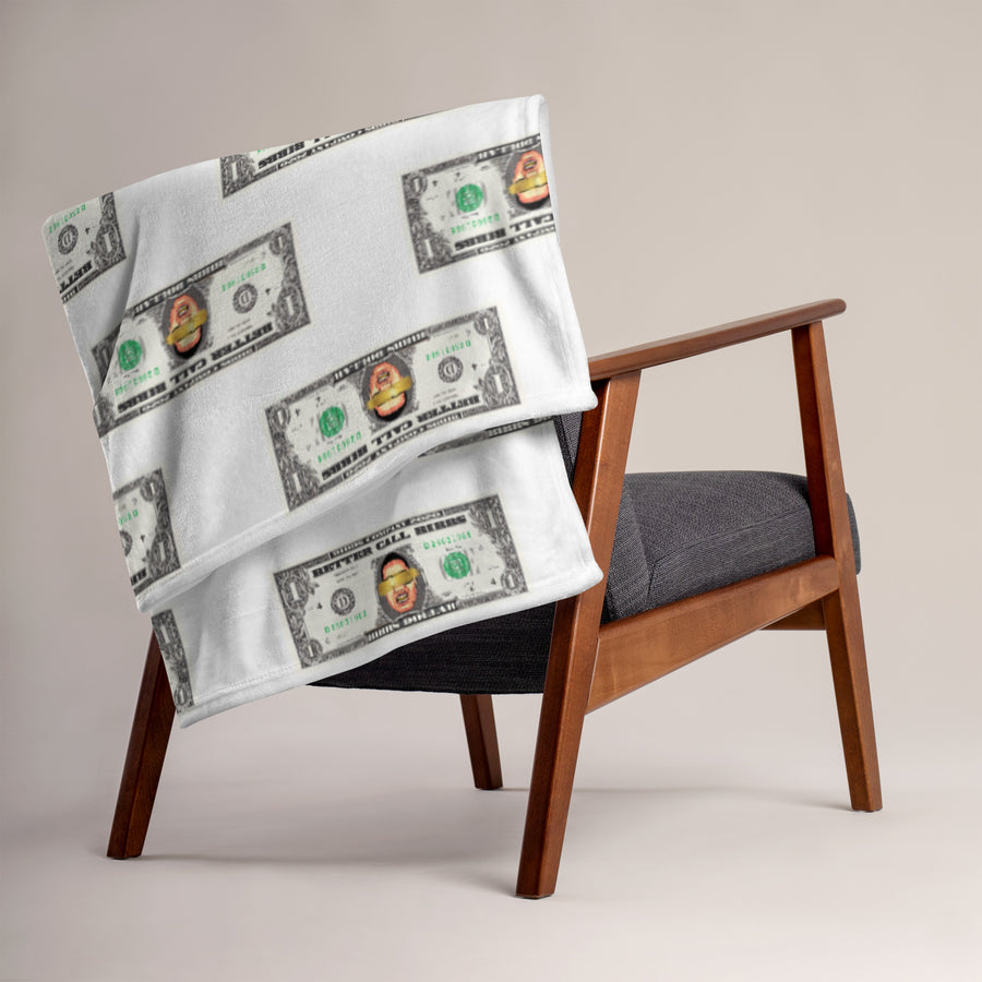 Blanket Bibbs Dollar Monogram White