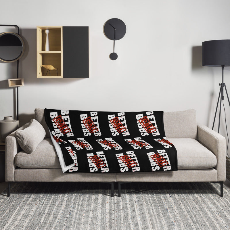 Blanket Bibbs Stamp Monogram Black