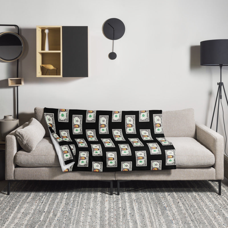 Blanket Bibbs Dollar Monogram Black
