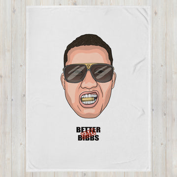 Blanket Bibbs Face Stamp White