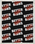 Blanket Bibbs Stamp Monogram Black