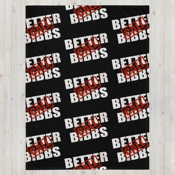 Blanket Bibbs Stamp Monogram Black