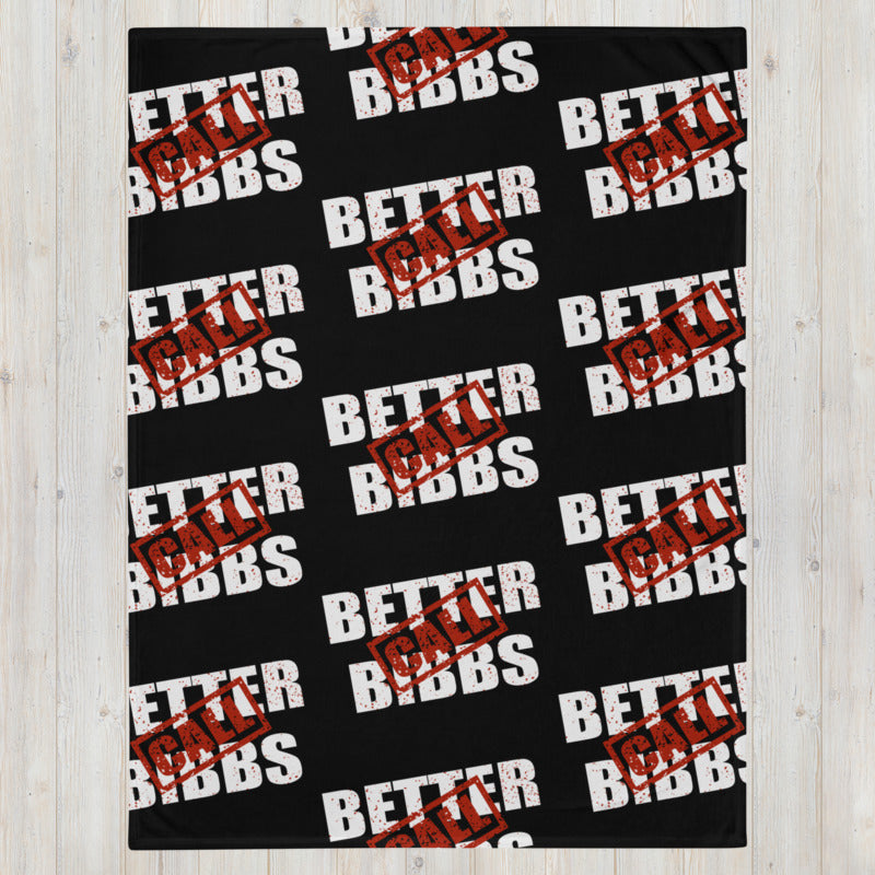 Blanket Bibbs Stamp Monogram Black