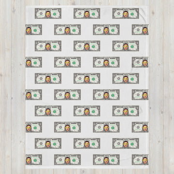 Blanket Bibbs Dollar Monogram White