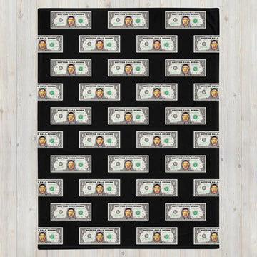 Blanket Bibbs Dollar Monogram Black