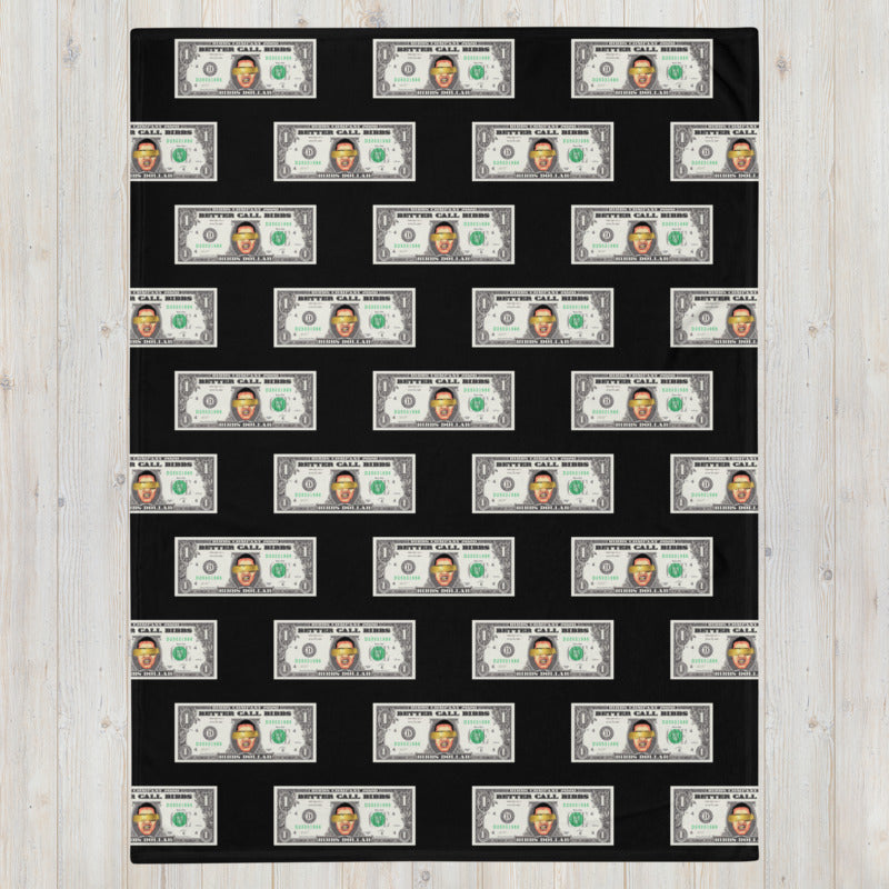 Blanket Bibbs Dollar Monogram Black