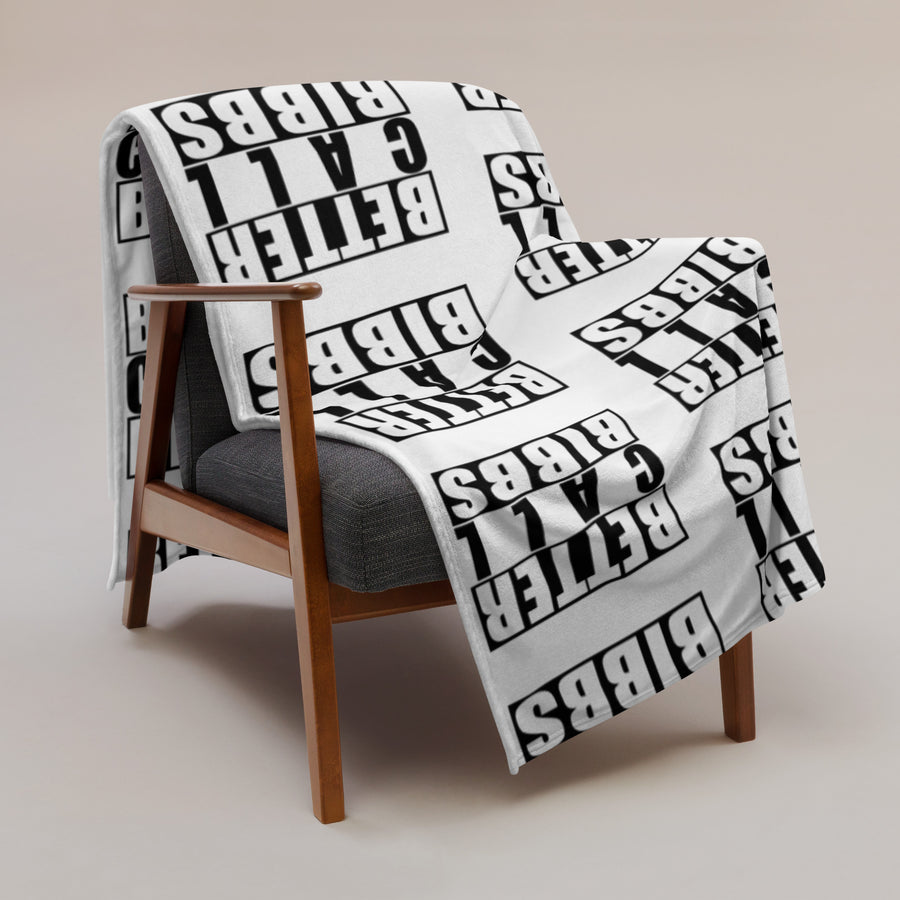 Blanket Bibbs SOW Monogram White