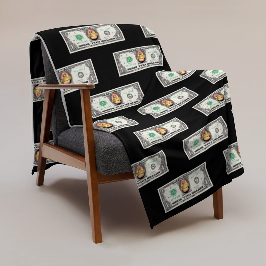 Blanket Bibbs Dollar Monogram Black