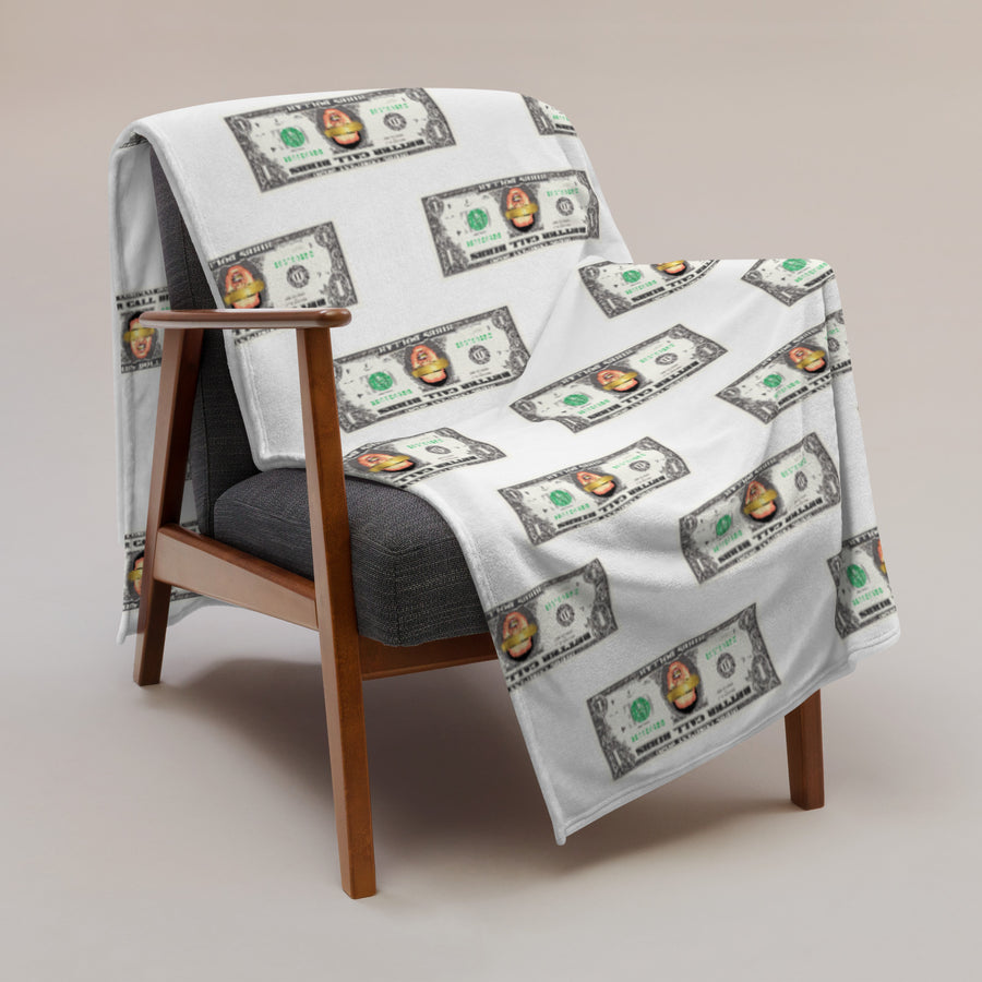 Blanket Bibbs Dollar Monogram White