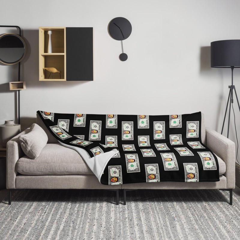 Blanket Bibbs Dollar Monogram Black