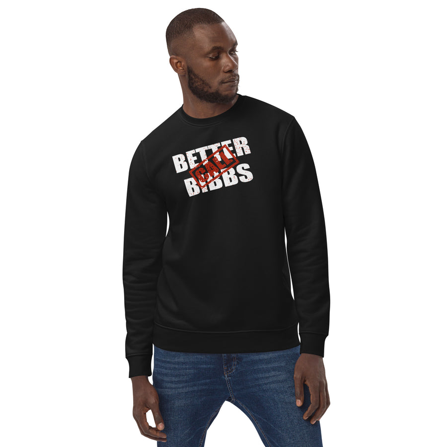 Unisex Bio-Pullover "Bibbs Stamp" Weiß