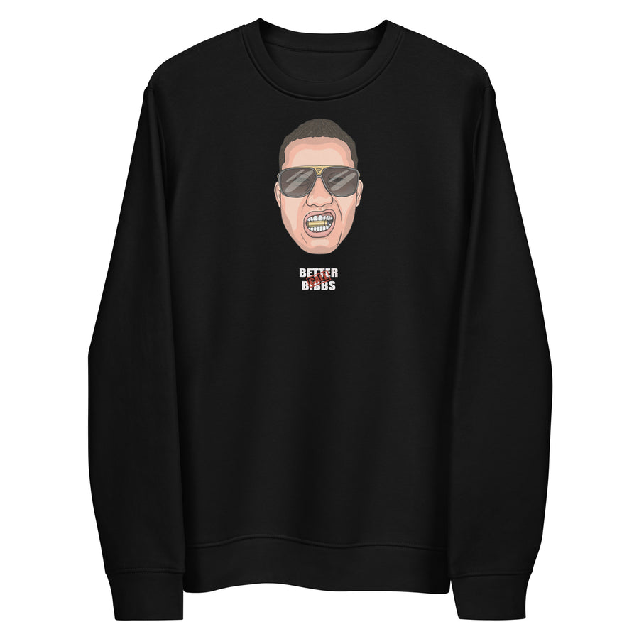 Unisex Bio-Pullover "Bibbs Face Stamp" Weiß