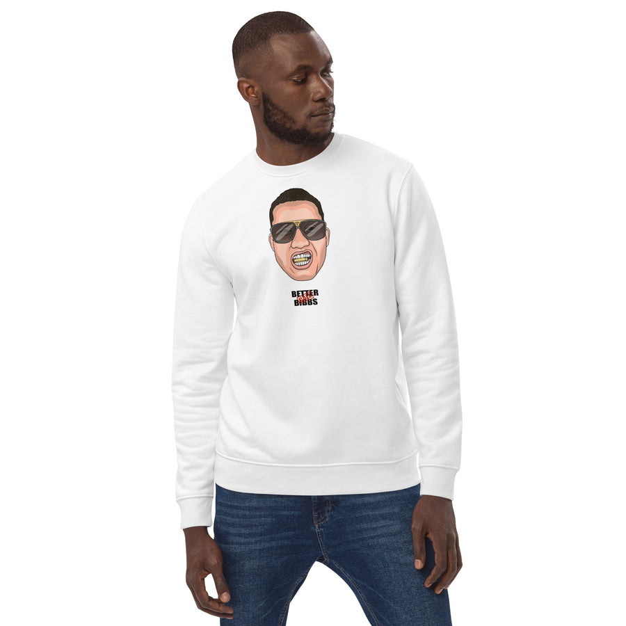 Unisex Bio-Pullover "Bibbs Face Stamp" Schwarz