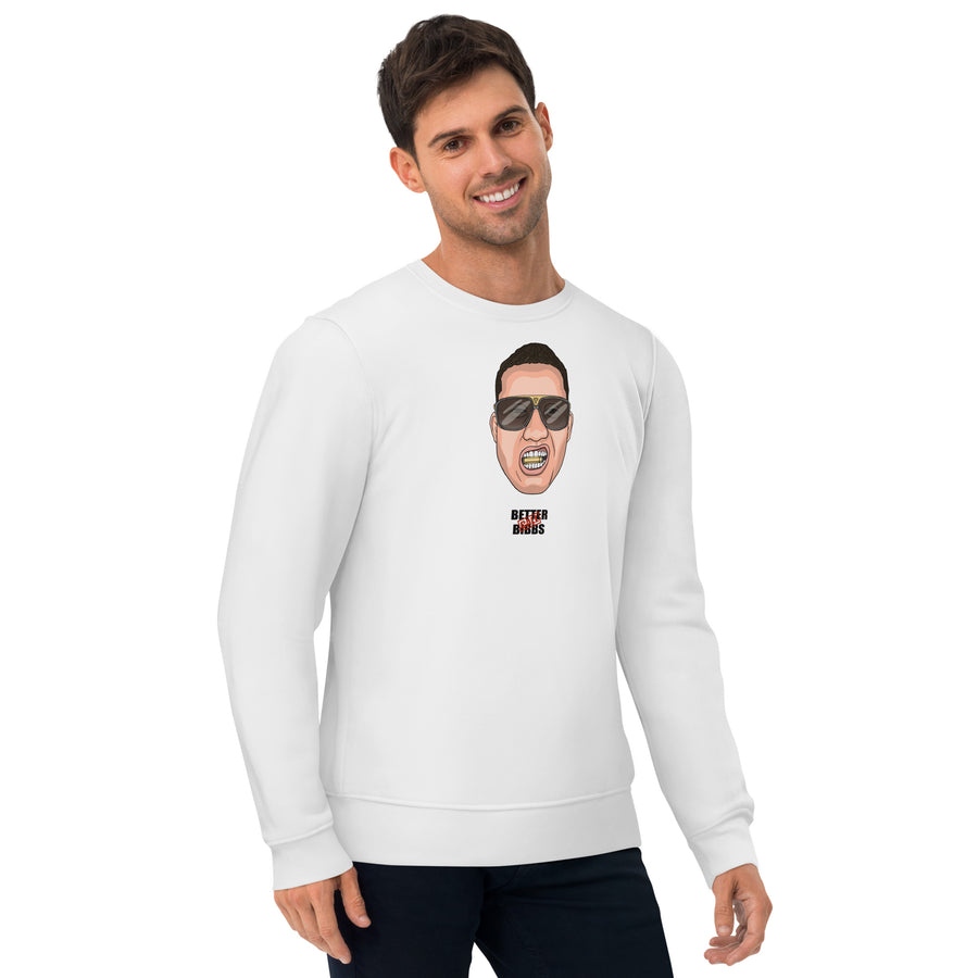 Unisex Bio-Pullover "Bibbs Face Stamp" Schwarz