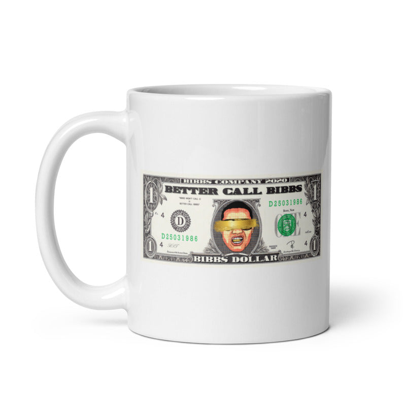 Weiße Tasse Bibbs Dollar 