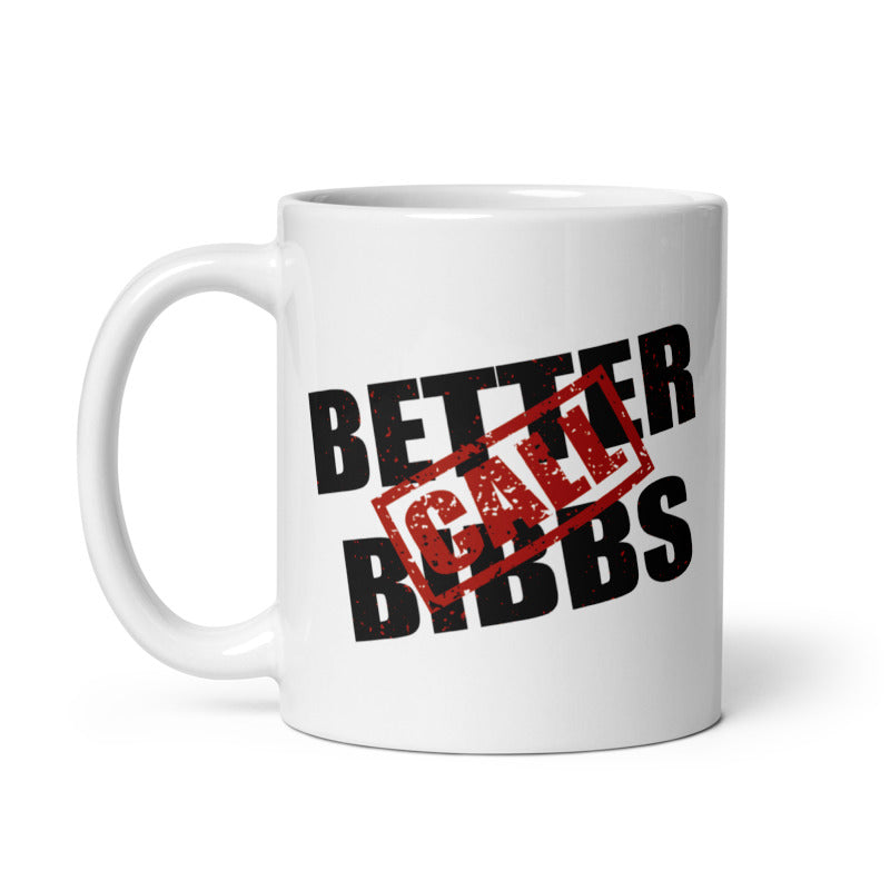 Weiße Tasse Bibbs Stamp
