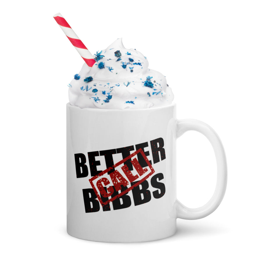 Weiße Tasse Bibbs Stamp