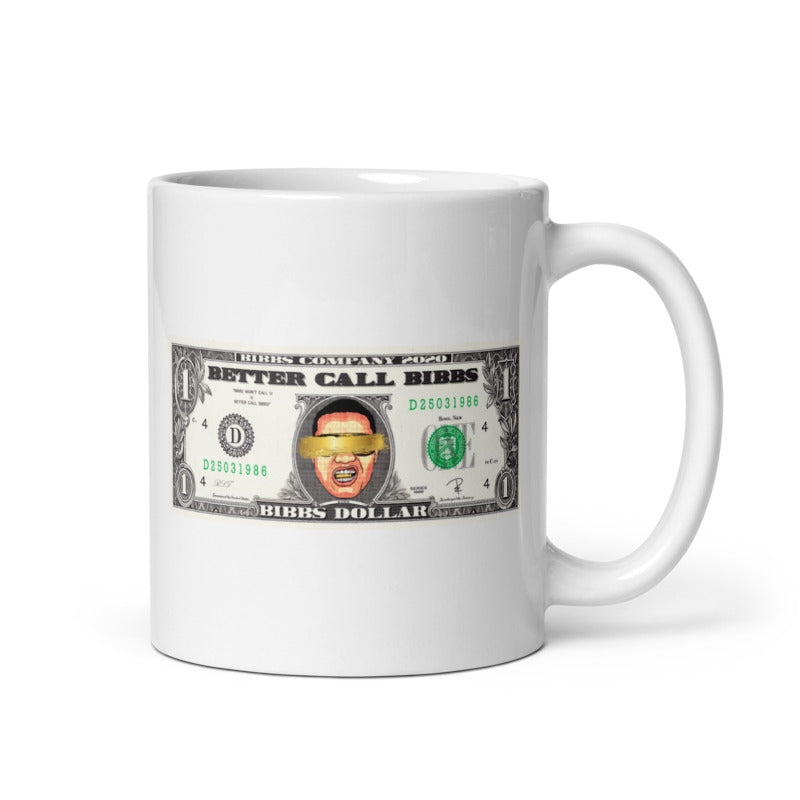 Weiße Tasse Bibbs Dollar 