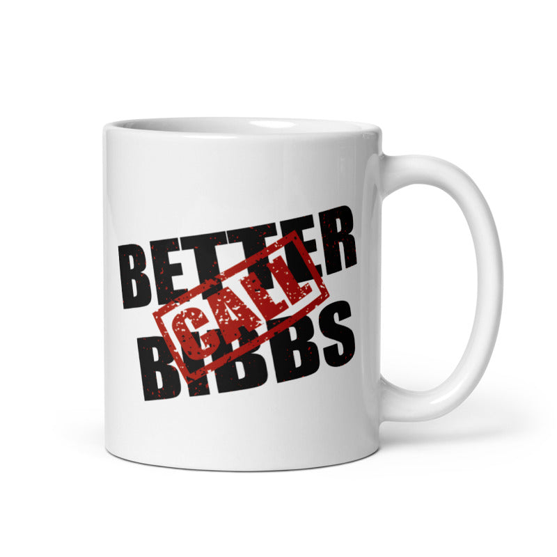 Weiße Tasse Bibbs Stamp