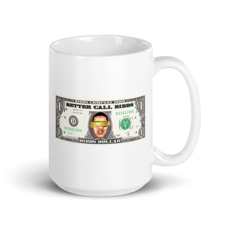 Weiße Tasse Bibbs Dollar 